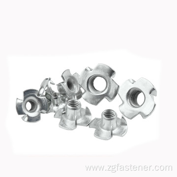 High quality Carbon steel Tee nuts with Pronge with zinc plated